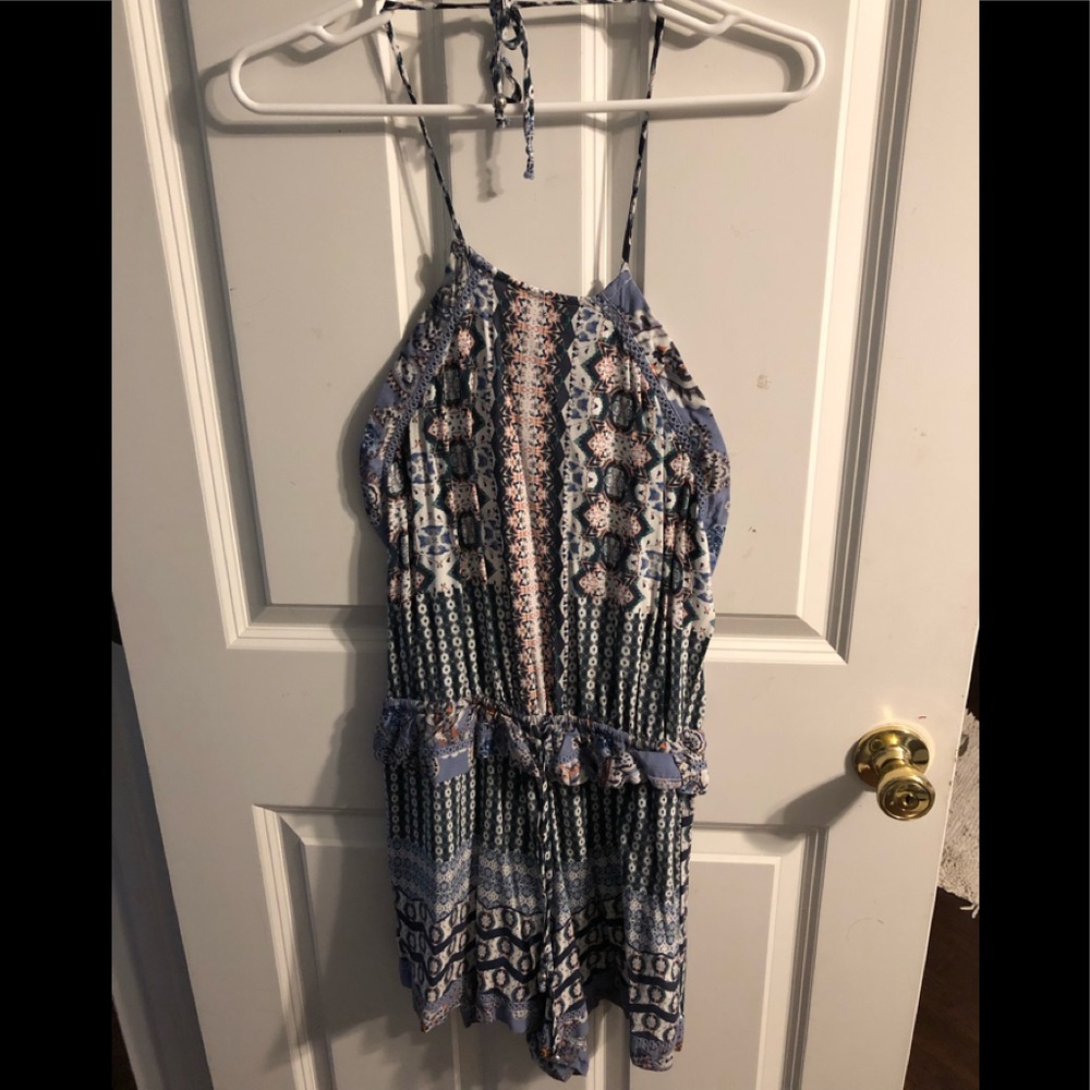 Kendall and Kylie print romper with open back